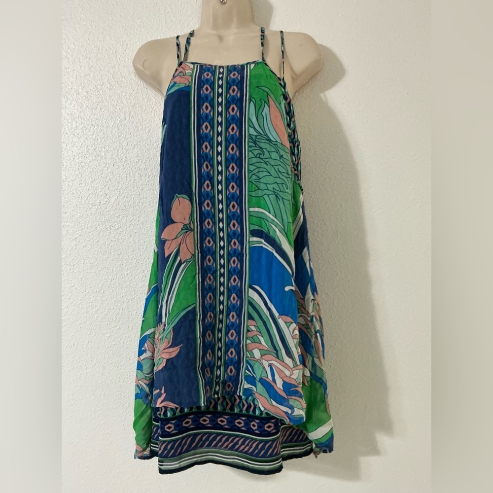 Anthropologie Maeve layered silk dress size small - Picture 2 of 10